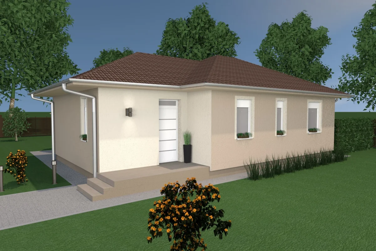 Új építéső családi ház - Nappali + 3 szoba - GSZ003 - Image 2