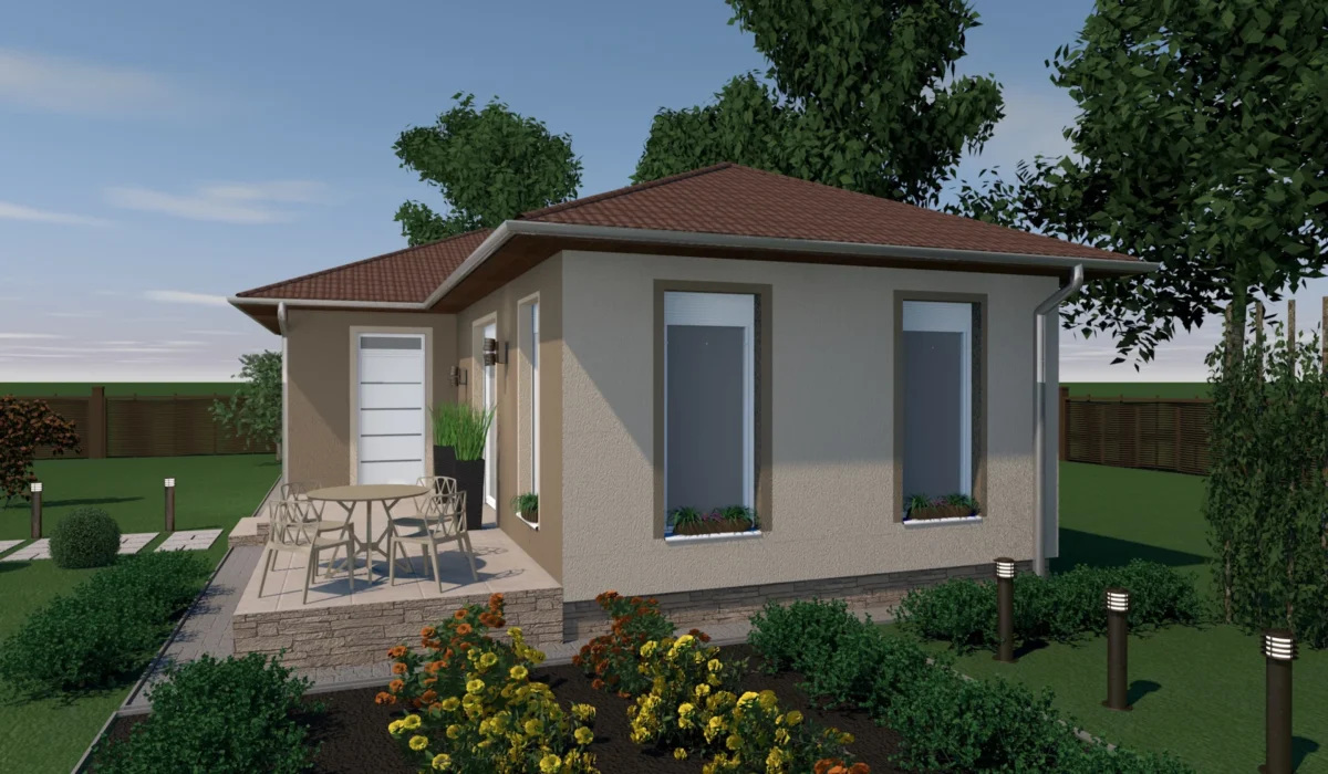 Új építésű családi ház - Nappali + 2 szoba - GSZ004 - Image 2