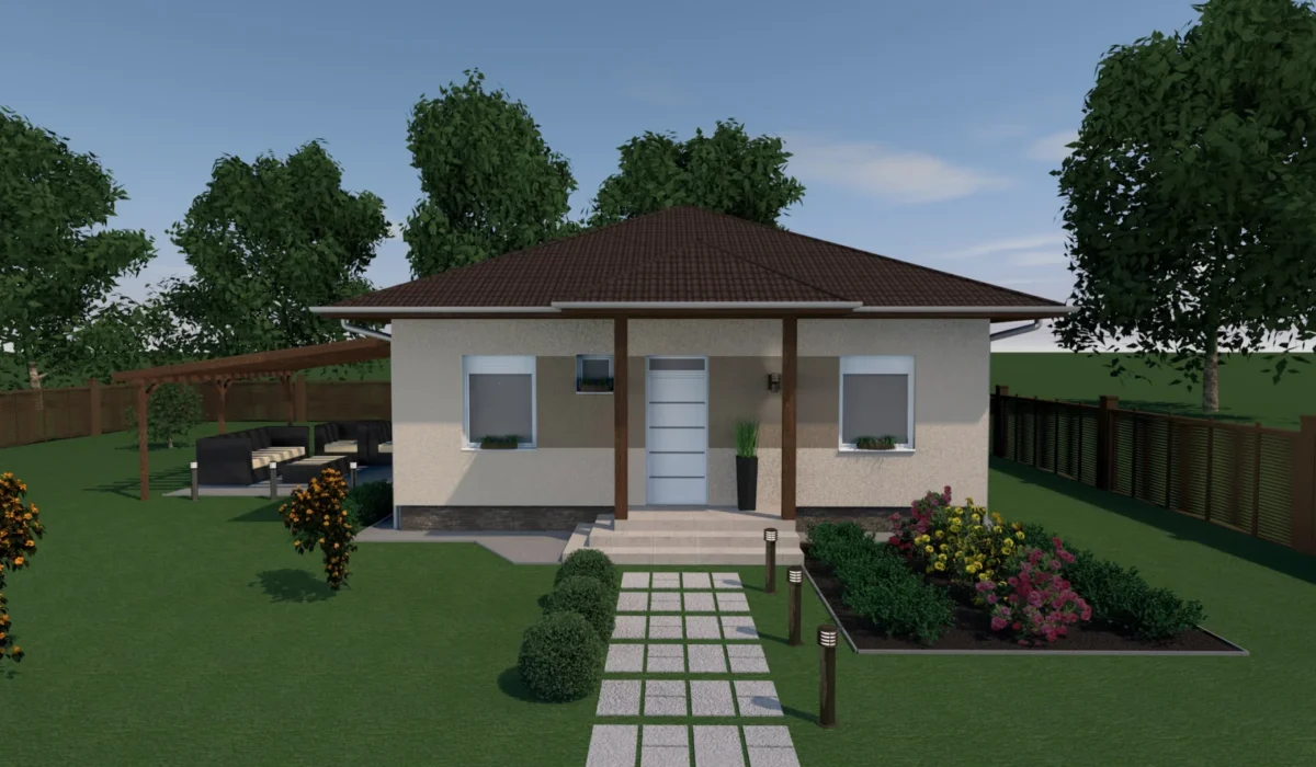 Új építésű családi ház - Nappali + 3 szoba - GSZ005