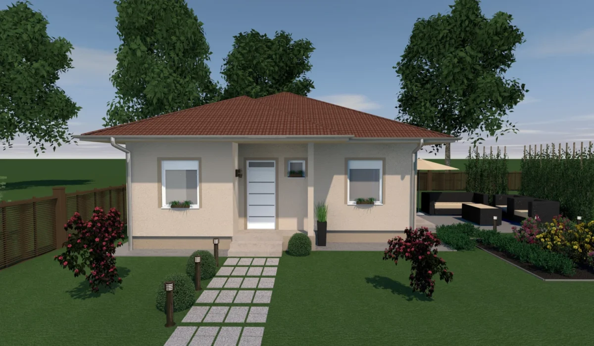 Új építésű családi ház - Nappali + 4 szoba - GSZ006