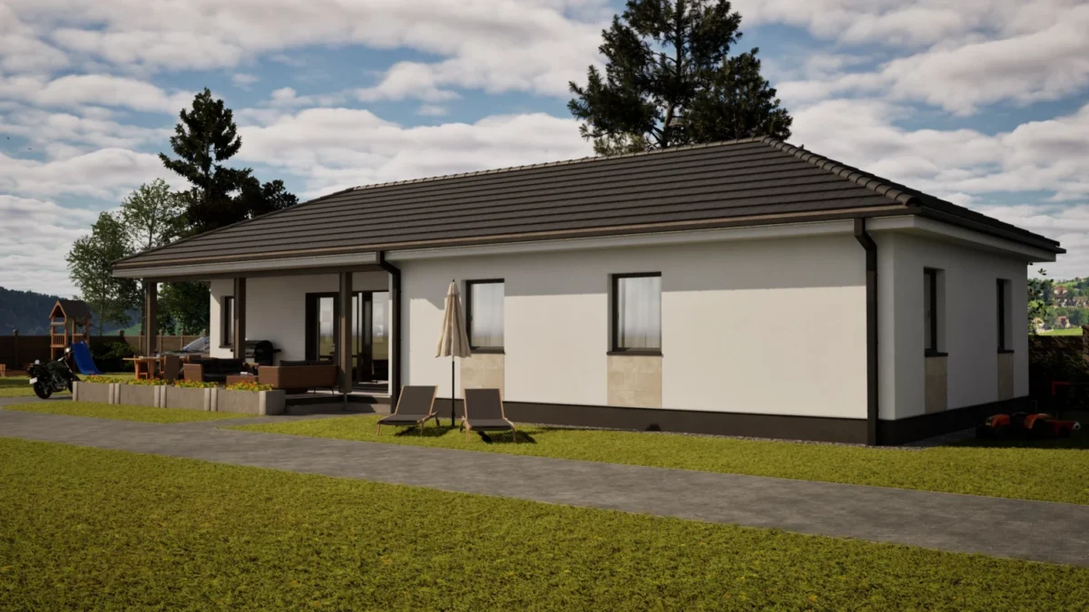 Új építésű.modern családi ház - Nappali + 4 szoba - GSZ008 - Image 2