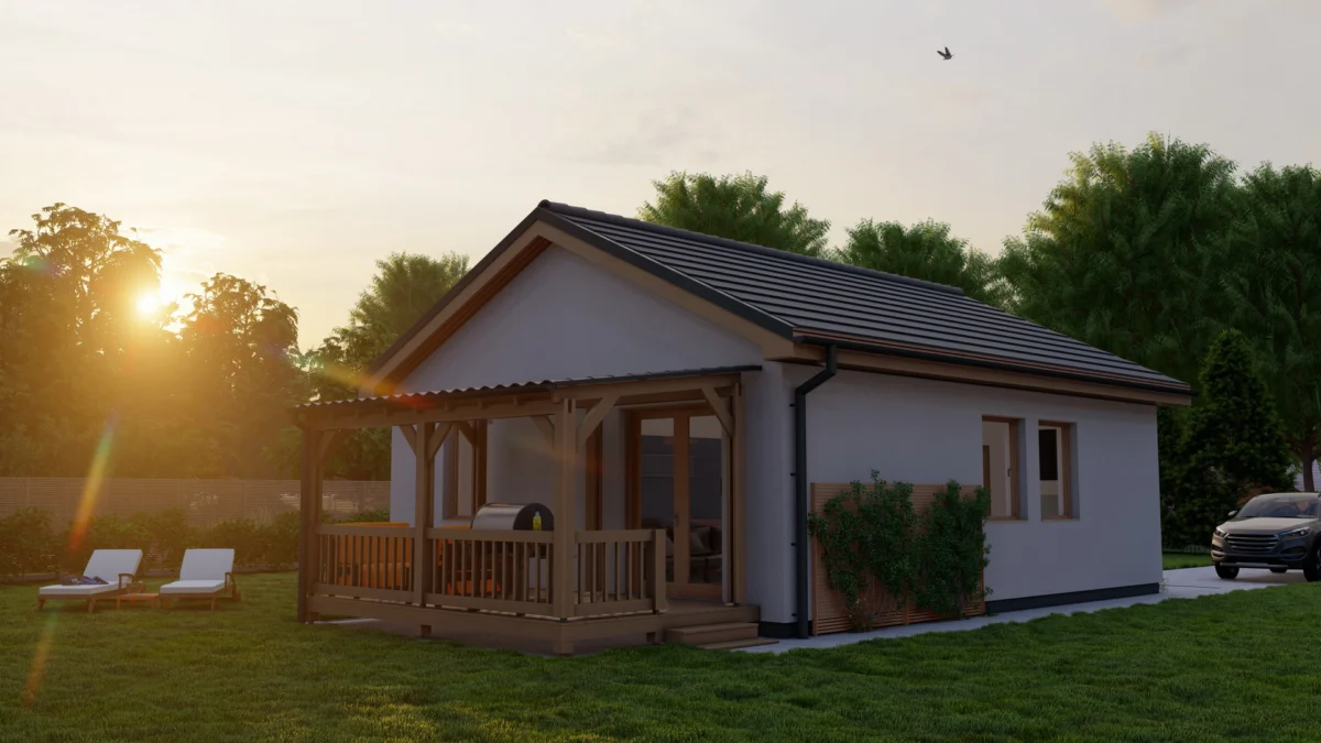 Új generációs moduláris családi ház - Nappali + 2 szoba - GSZ10 - Image 8