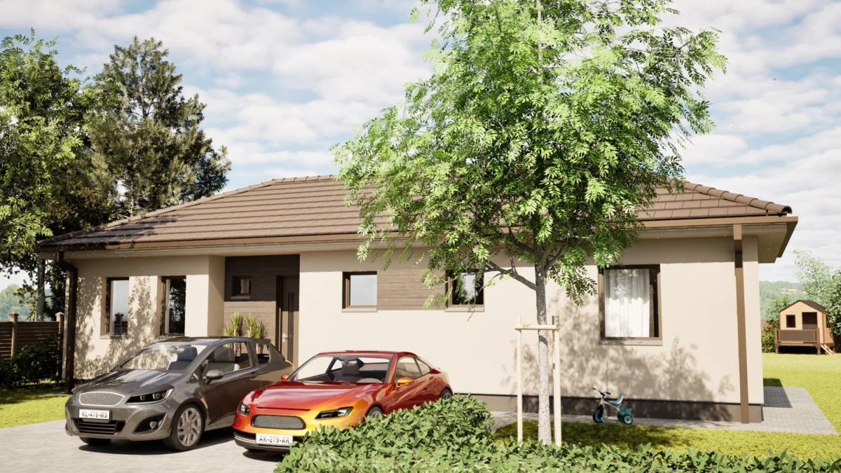 Új építésű.modern családi ház - Nappali + 4 szoba - GSZ011