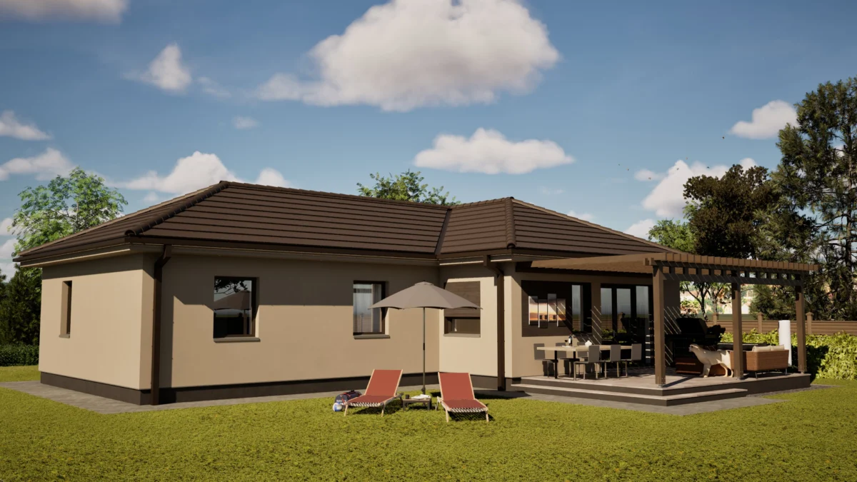 Új építésű.modern családi ház - Nappali + 4 szoba - GSZ011 - Image 4