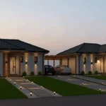 Gaia Szíve IKERHÁZ - Nappali & 2 szoba