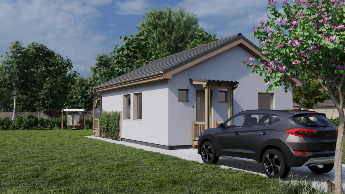 Új generációs moduláris családi ház - Nappali + 2 szoba - GSZ018 - Image 3