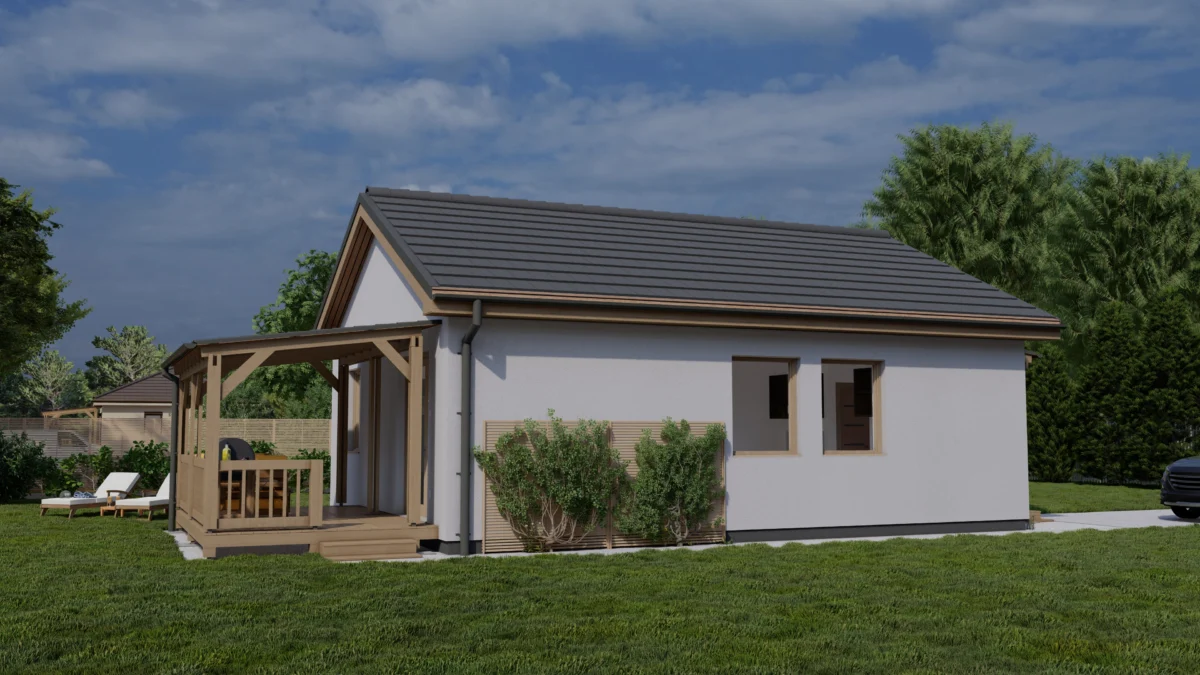 Új generációs moduláris családi ház - Nappali + 2 szoba - GSZ019 - Image 3