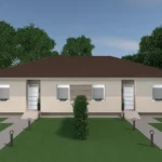 Gaia Szíve IKERHÁZ - Nappali & 3 szoba