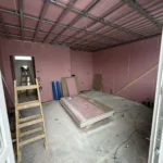 Kecskeméti ikerház részeként épülő 63 nm-es könnyűszerkezetes lakóház