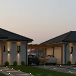 Gaia Szíve IKERHÁZ - Nappali & 2 szoba