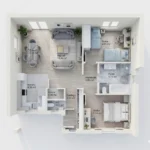 Gaia Szíve családi ház - Nappali & 2 szoba